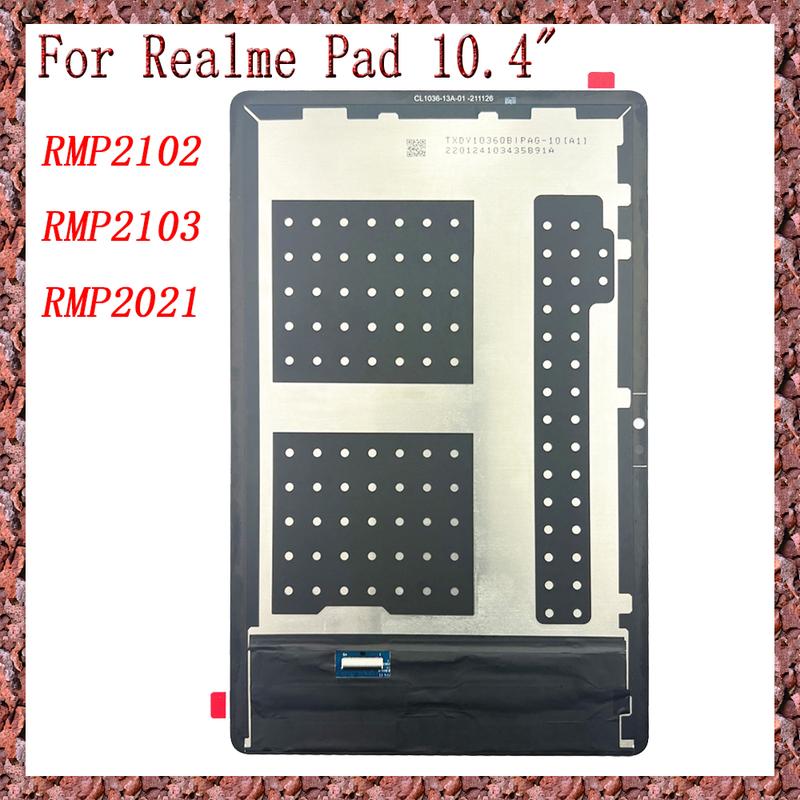 Display LCD + Touch Screen Per Realme Pad 10.4 (RMP2102 RMP2103) – Vetro Nero, Nuovo