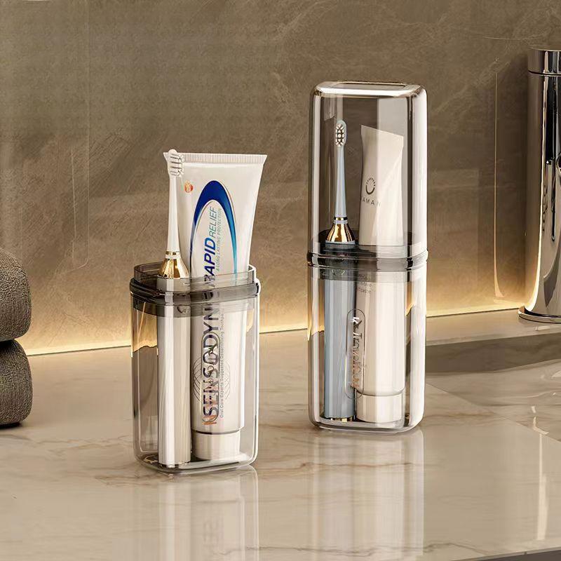 Hộp Đựng Xà Phòng Du Lịch Trong Suốt, Có Nắp Đậy, Kín Để Thoát Nước, Hộp Đựng Xà Phòng Cầm Tay Cho Bàn Chải Đánh Răng Và Cốc Súc Miệng, Thích Hợp Cho Các Chuyến Đi Công Tác Và Du Lịch 0