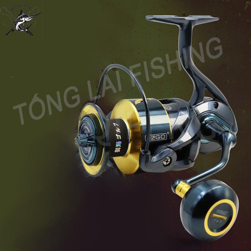 [EZGO] máy câu cá SW-YH kim loại: chân và thân máy, cốc dây, tay quay ren vít, núm, bánh răng tất cả đều bằng hợp kim nhôm-magie. Lực tải 20kg-27kg, 9+1 vòng bi. Fishing Đi Câu