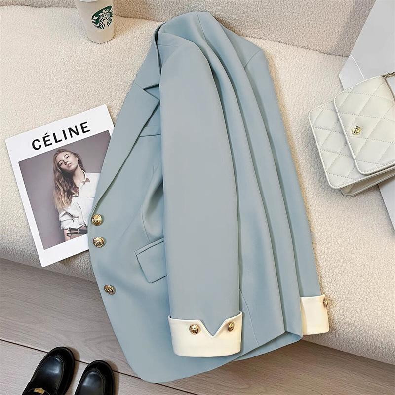 Product Introduction of Áo khoác blazer áo khoác vest nữ 2 lớp có đệm cầu vai rất đẹp khuy nút cao cấp Voi Women Top 19