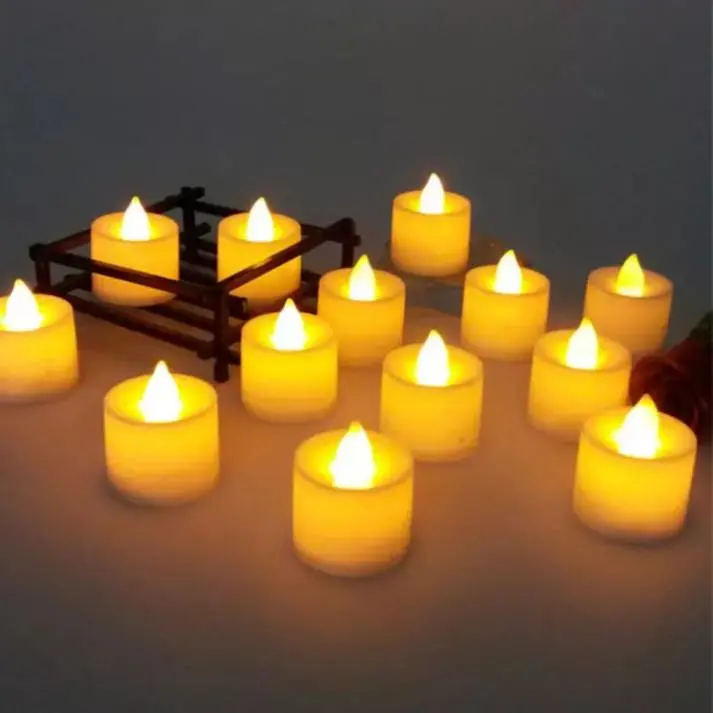 {Weixiao digital} Đèn led nến điện tử pin cúc áo