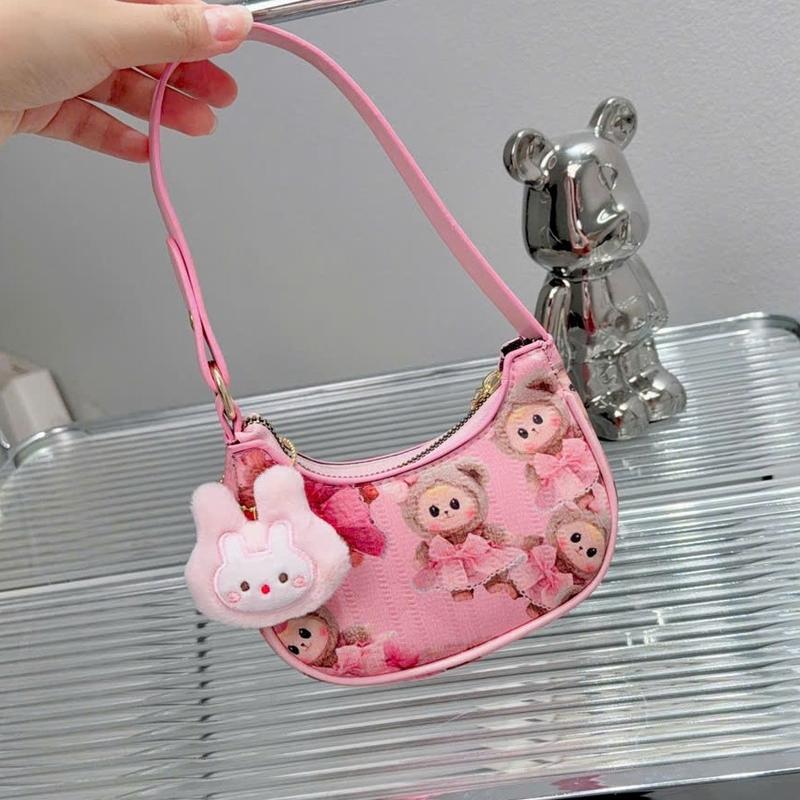 Túi mini cho bé gái cầm tay chơi tết Labubu tặng kèm gấu xinh xắn Hiếu Túi Store 620