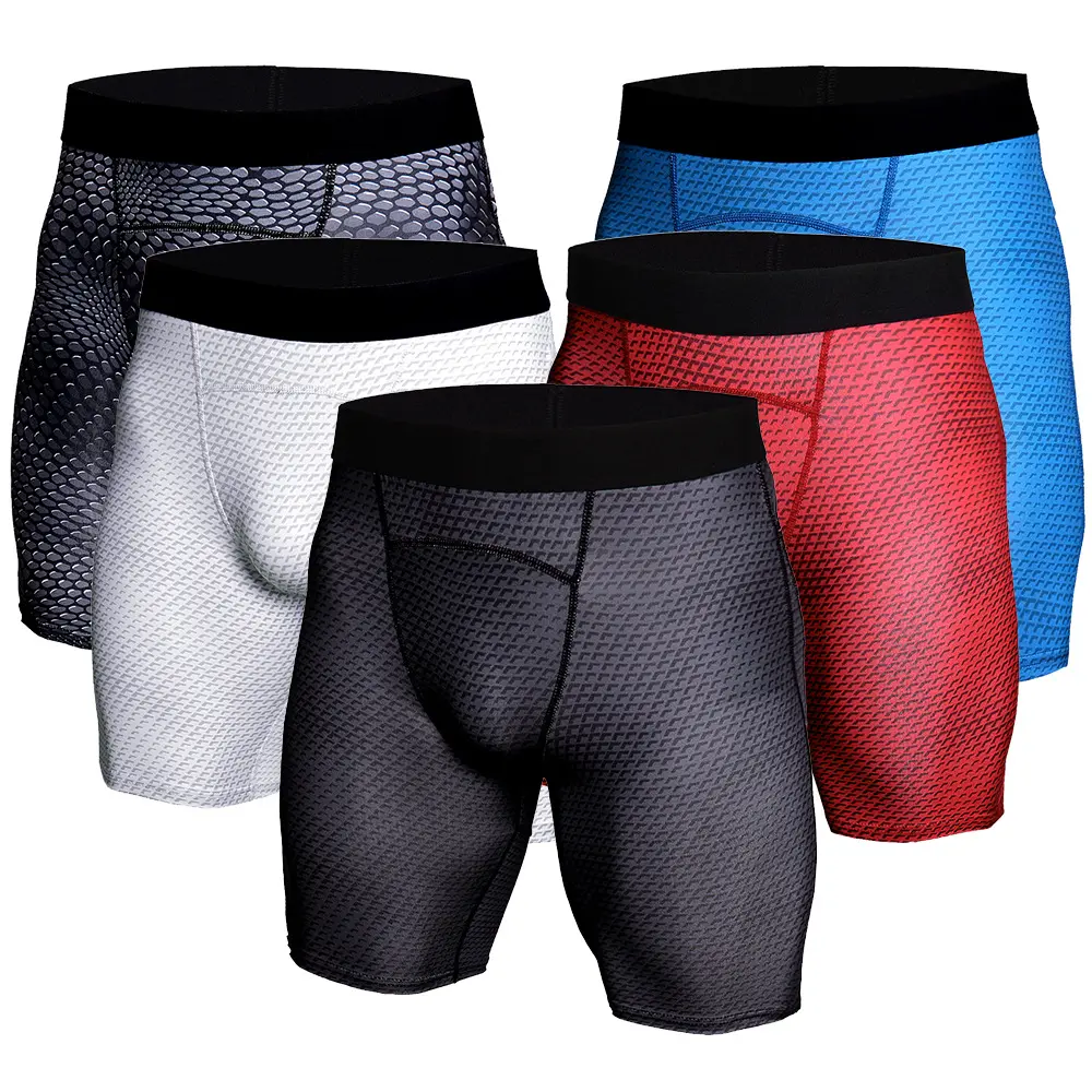 Sports Tight Shorts Men'S Training Quick Dry Compression Camouflage Shorts Basketball Soccer Outdoor Running Cycling Pants