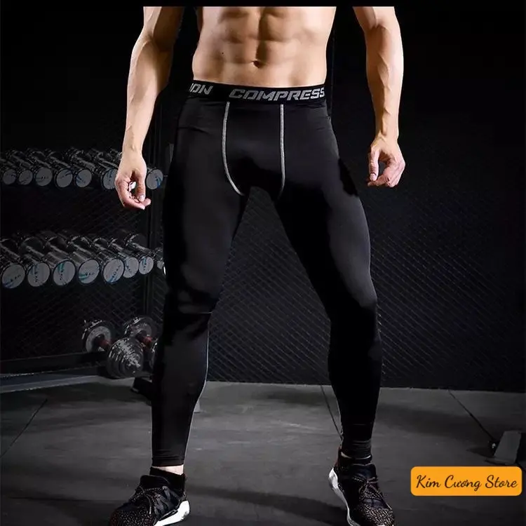 Quần giữ nhiệt nam legging combat pro quần bó cơ đá bóng tập gym cầu lông chạy bộ Sport quần  giữ nhiệt quần legging thể thao 8
