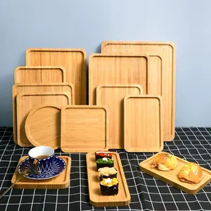 Wooden Coaster Tatakan Gelas Cangkir Nampan Kopi / Alas Pot Tanaman Bunga / Piring Saji Makanan Sushi