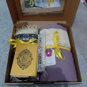 Hampers Cewek Muslim Mukena Sajadah Terbaru 2024 kado gift box ultah ulang tahun pacar alat ibadah cewek Free Tasbih Mika Lebaran