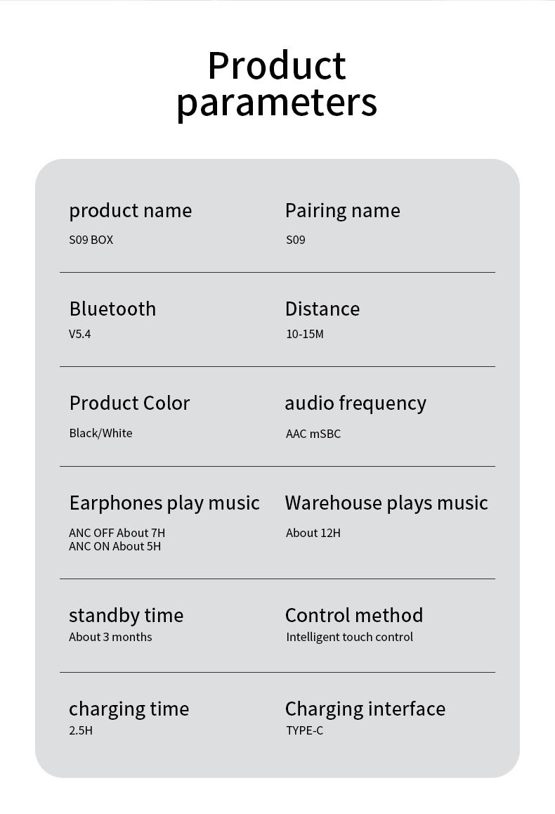 Product Introduction of For JBL S11 MP3 Player with wireless headphones,Full In Touch Screen Earphone Noise Cancelling InEar ENC Mic Earbuds 1