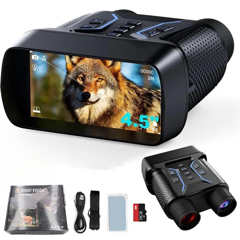 Product Introduction of 4.5 Inch Video Camera, 8X Digital Zoom Night View Goggles, Handheld Small Camera, Professional Night View Goggles for SavingCamping Photos and Videos 0