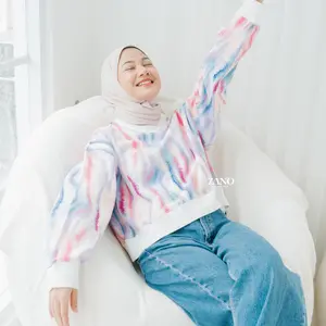 ZANO BASICS Sweater Crop Ocean Atasan Wanita