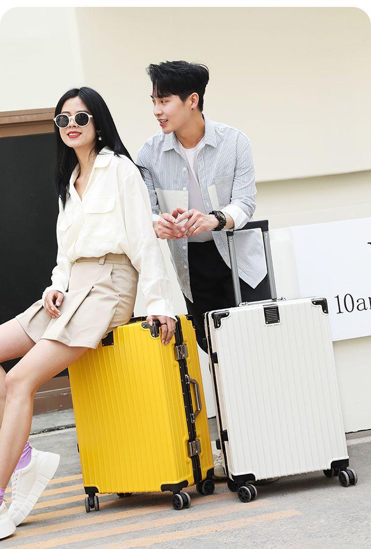 Product Introduction of Aluminum Frame Luggage Durable Trolley Case Universal Wheel Suitcase Large Capacity Word Suitcase luggage  bag 5