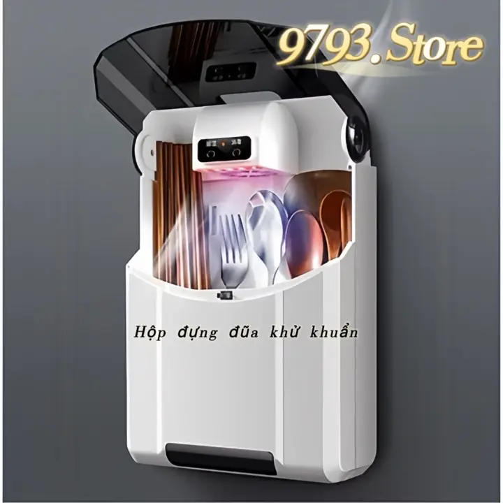 ( SD đũa 24cm ) Hộp đựng đũa khử khuẩn-ống đựng đũa thìa khử khuẩn bằng tia UV. Hút ẩm treo tường thông minh Tiệt Trùng Máy Khử Khuẩn Máy Tiệt Trùng