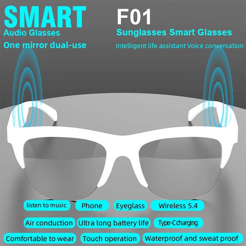 Smart Bluetooth Sunglasses Glasses Call Outdoor Sports Headphones V5.4 HIFI Black Technology Anti-touch UV For Men And Women - Image 5