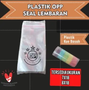 Plastik OPP One Sheet Selapis Selembar Risoles Kue 7x18 8x18 9x20