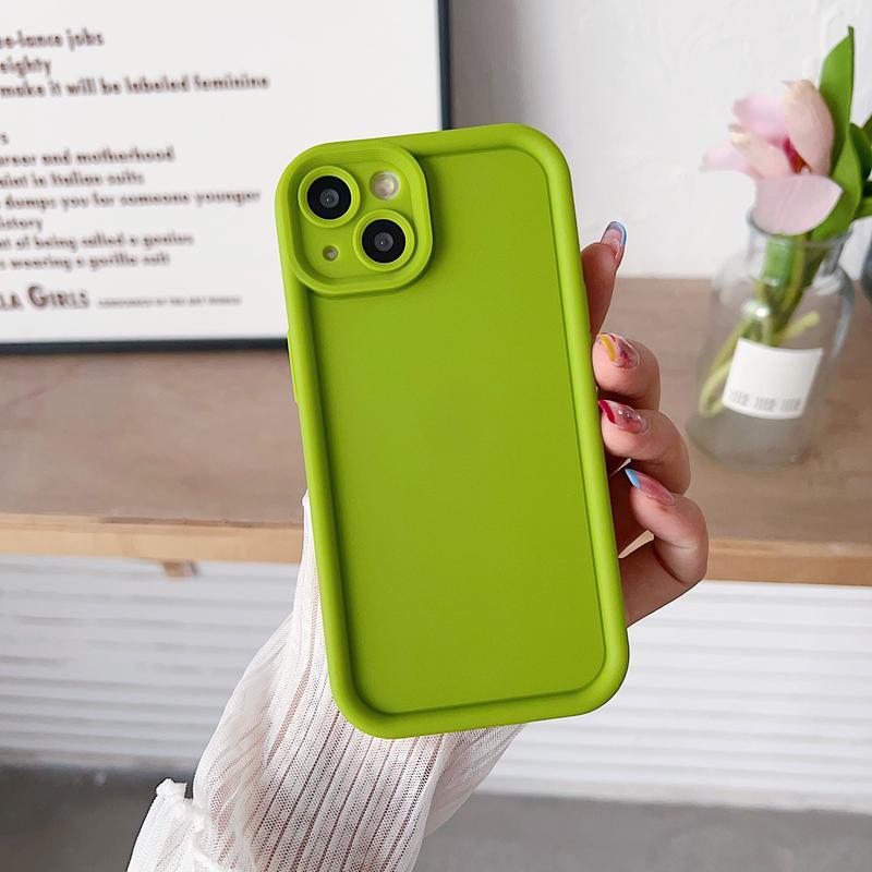 Product Introduction of Device new 16 Silicon Carbide phone case material solid color 14 15 mobile phone protective case 8