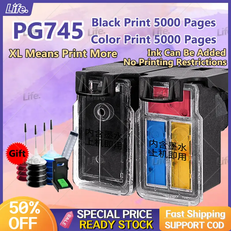PG 745 CL 746 ink PG745XL CL746XL refillable ink cartridge compatible ...
