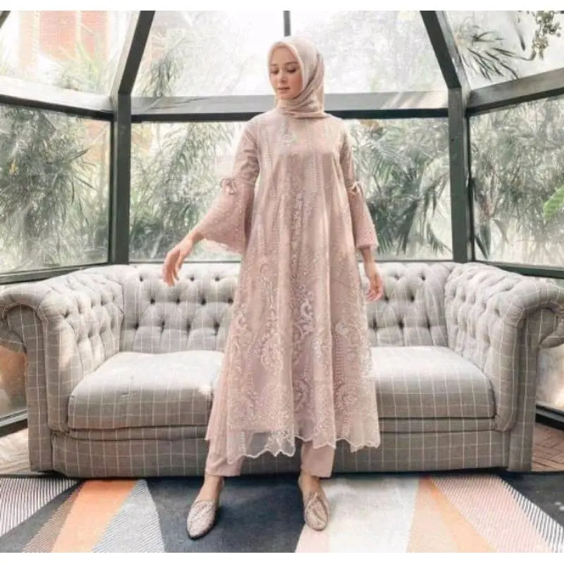 EMELY SET (SATU SET TUNIK + CELANA) FULL TILE 0