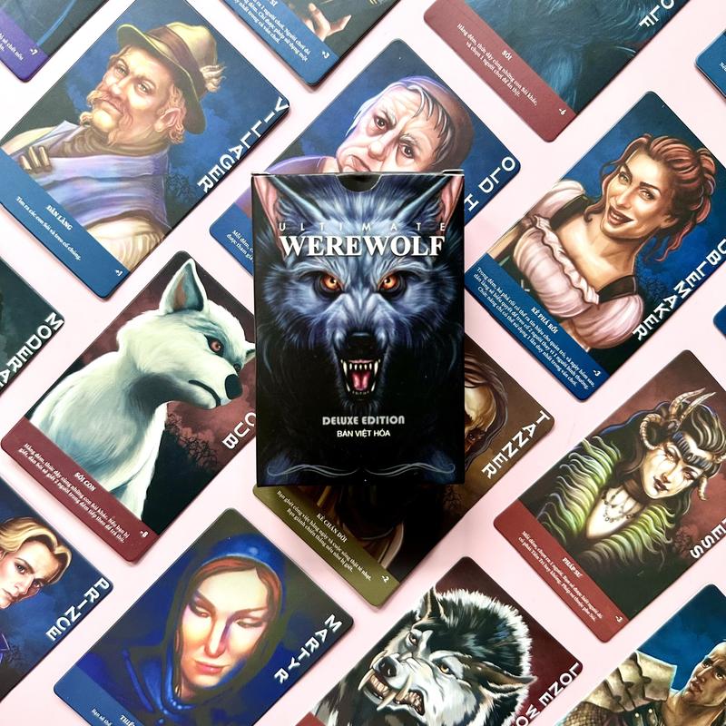 Bộ bài ma sói ultimate deluxe việt hoá boardgame cho bạn bè nhiều chức năng mới Thẻ Bài Cards