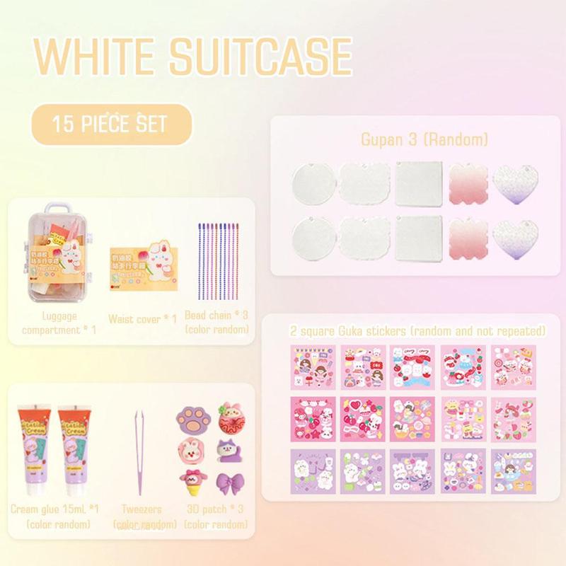 Product Introduction of Set Kotak Guka, Buatan Tangan, Set Alat Pelekat Guka, Sesuai untuk Kanak-kanak, Kad Hadiah Hari Jadi, Hadiah Gam, Reka Bentuk Cuckoo 33