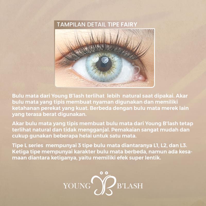 LANGSUNG TEMPEL | YB07 Birdy youngblash Eyelash Extension TANPA LEM  Bulu Mata Palsu PINSET Bulumata Box | Eye Makeup 1