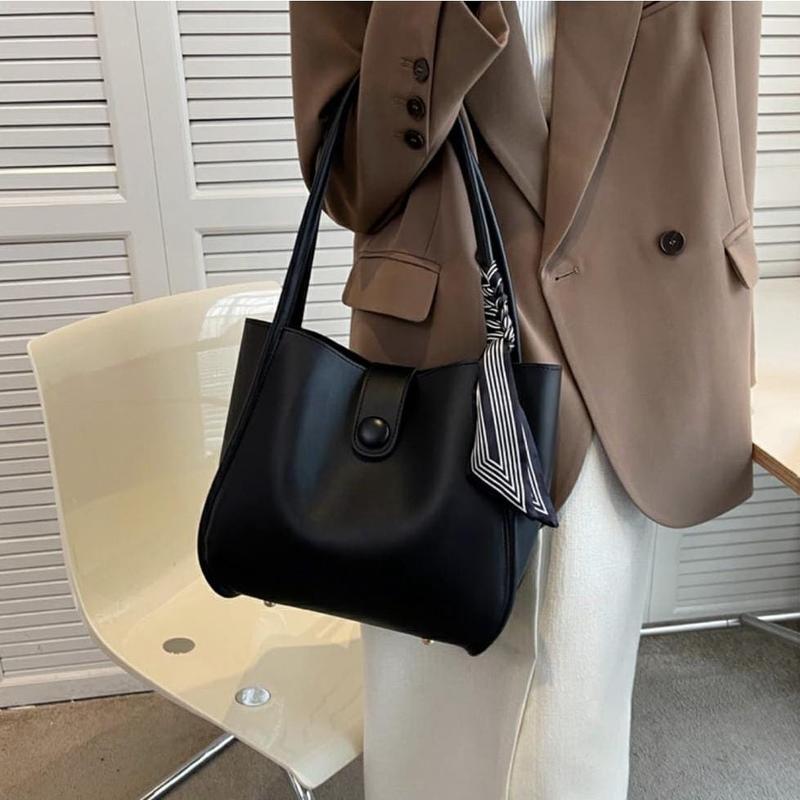 Tas tote bag wanita | Tas kuliah Wanita | Tas Wanita Murah Korea Cewek Totebag Kulit Perempuan cuci kering 【coklat】 tas selempang & bahu 6