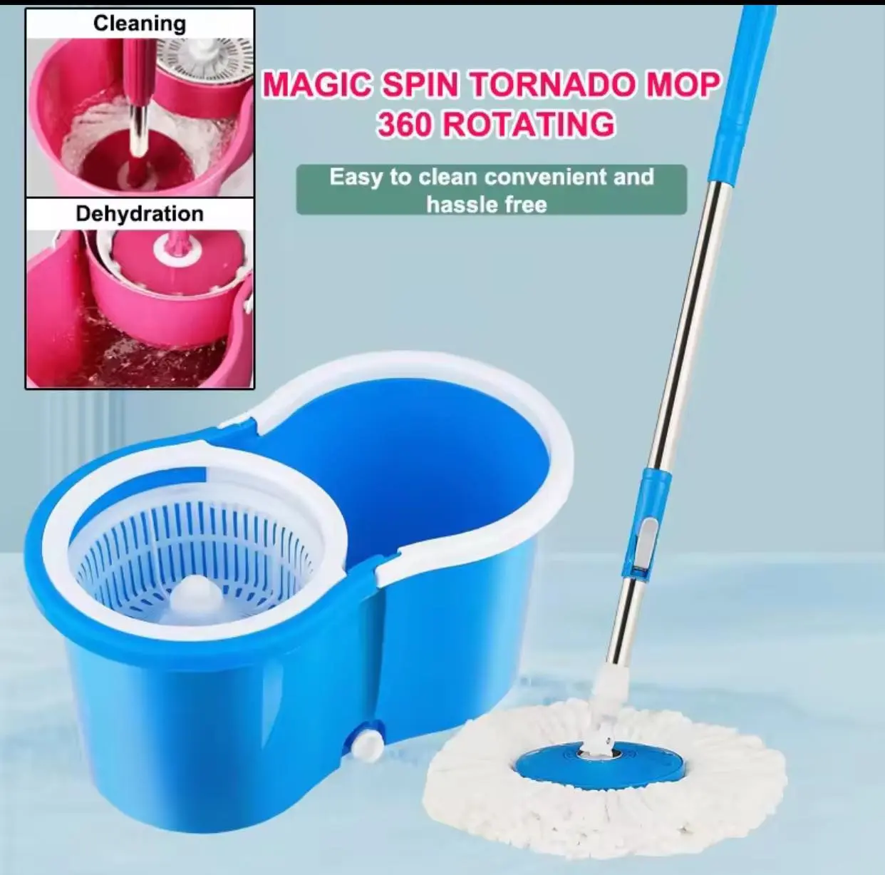 Mops multi function free hand Family mop Magic spin mop 360° - TikTok ...