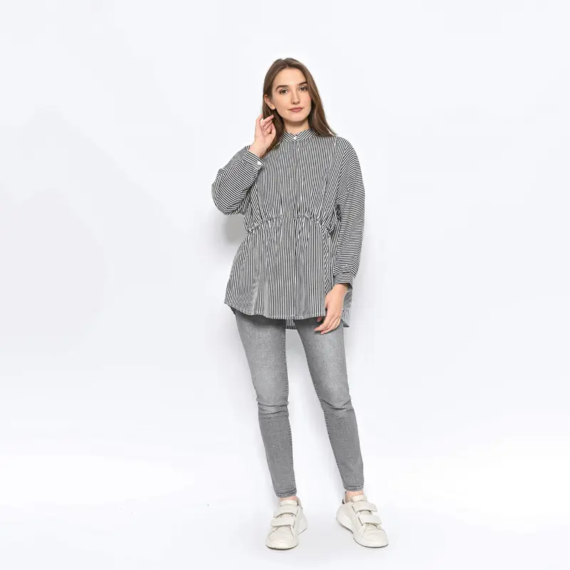 Vertical Stripe Blouse (Atasan Hamil & Menyusui) 2