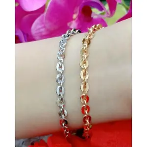 Gelang Tangan Nori Kaca Gelang Wanita Simpel Cantik Elegan [Free cincin] Titanium