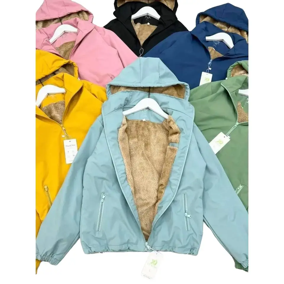 Áo gió nữ lót lông cừu chống nước cao cấp, cản gió, chống bám bụi Jacket Women Voi áo khoác