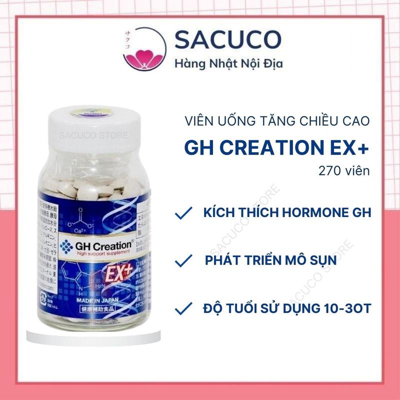Viên uống hỗ trợ tăng chiều cao GH Creation Ex 270 viên Nhật Bản