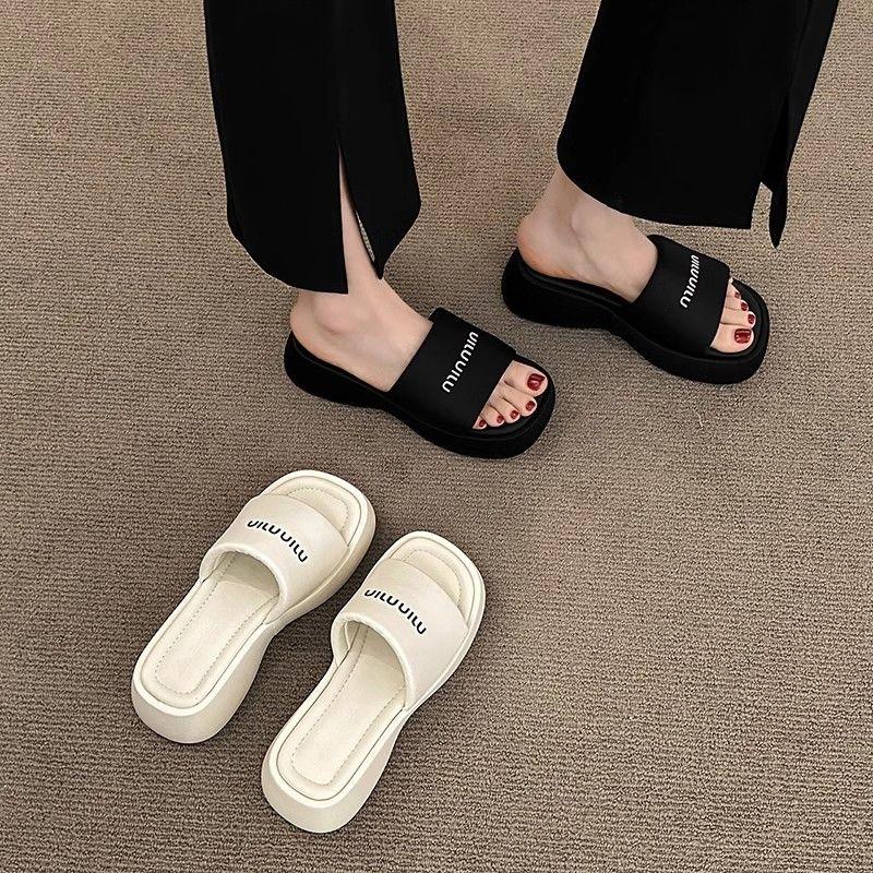 Product Introduction of Dép Nữ, Tăng 5cm Đế, Dép Lê, Thích Hợp Cho Mùa Hè, Phong Cách Hàn Quốc, Giày Ngoài Trời, Thời Trang, Nữ, 2024 Hàng Mới Về 5