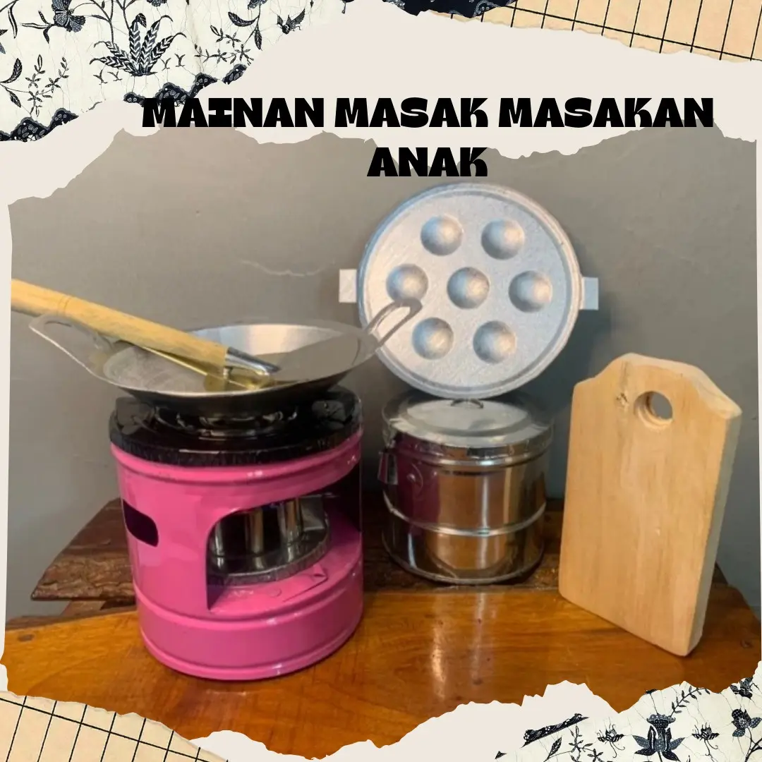 Kompor Mini Mainan Masak Masakan Anak Paket Hemat Bisa Untuk Masak Beneran Toys