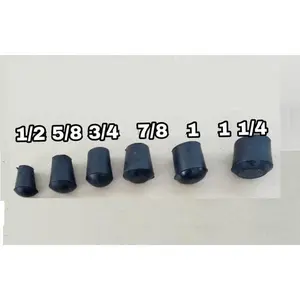Citos 3/4" Karet Kaki Kursi Bulat Hitam Diameter lubang 3/4 inch atau +/- 1,9 cm