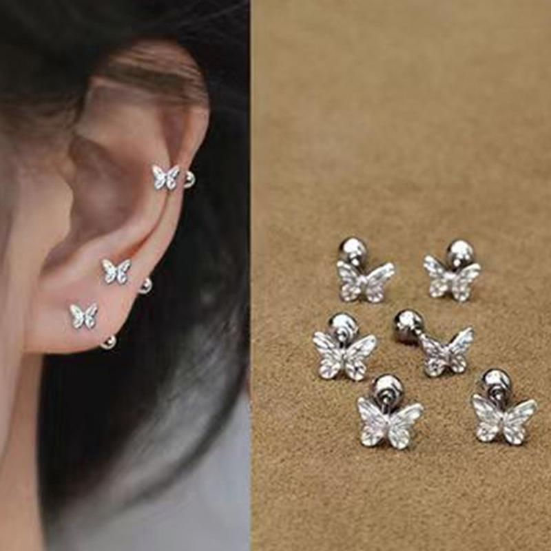 Product Introduction of Bông Tai Đinh Tán Hình Bướm Xoắn Ốc Cho Phụ Nữ Và Trẻ Em Gái, 1 Đôi, Rỗng, Nơ, Xương Tai, Bóng, Cho Tiệc Cưới, Món Quà Tinh Xảo Mới 20