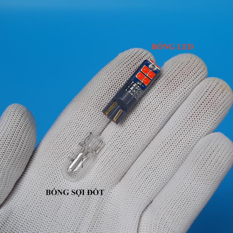 Đèn led soi biển, trần, cốp, demi ( lăng téc) siêu sáng T10 D10 8