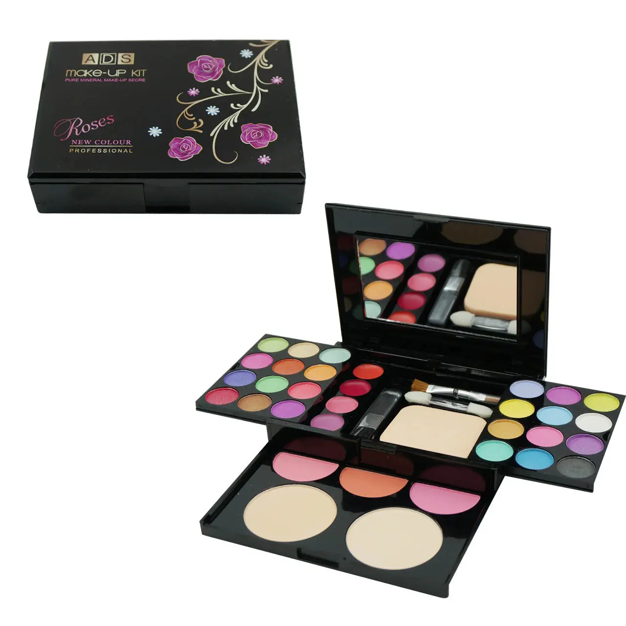 Ads6568 Beauty 33 Colors Eye Shadow Plate Makeup Set Box Easy Makeup Makeup Cosmetics Lipstick Kit