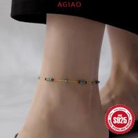 Gambar AGIAO Gelang Kaki Manik-manik Blok Warna Merah Anggur Kaca Retro Turquoise Untuk Wanita - Emas, 21+5cm dari A.GIAO.ID Kab. Gresik 5 Tokopedia
