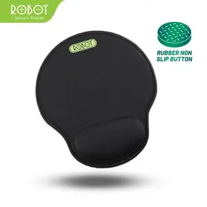 ROBOT RP02 with Ergonomic Wrist Rest Mousepad PC / Laptop Black - Garansi Resmi 1 Tahun (RP02) [ BISA COD ] Kain Computer