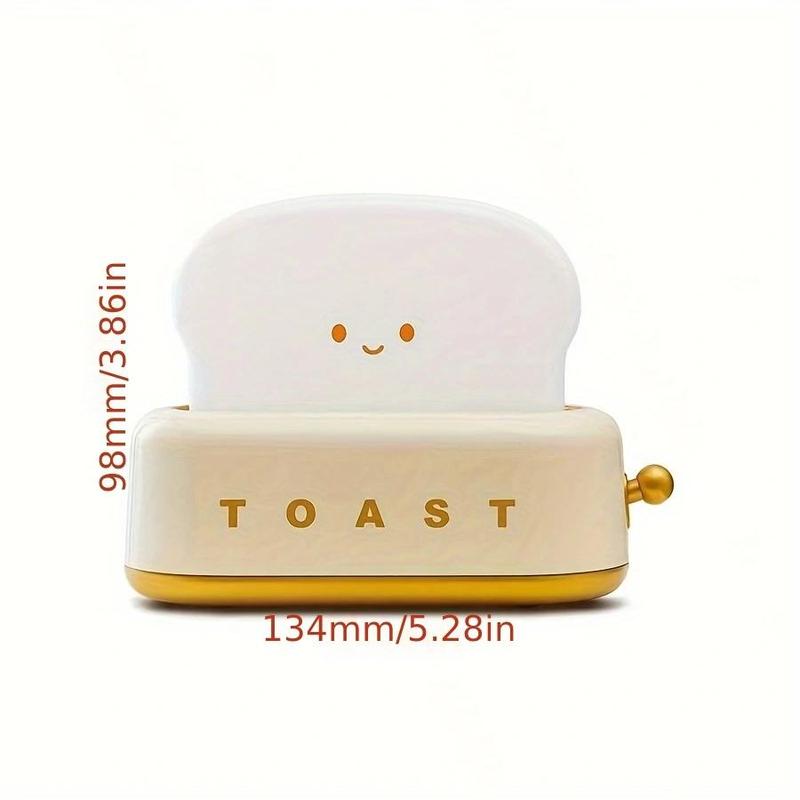 Creative Bread Design Night Light, USB Rechargeable LED Night Lamp, Bedside Desk Light For Bedroom, Dimmable Table Light For Living Room & Home Decor, Gadgets for the Home, Men's Gadgets 8