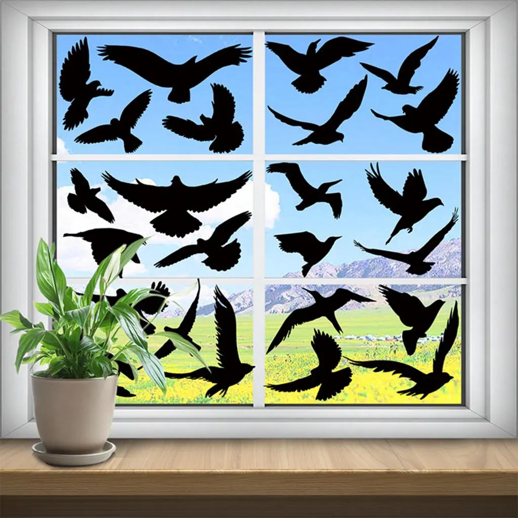 Peoincin Bird Window Sticker Exquisite Bird Design Window Decal 9pcs ...