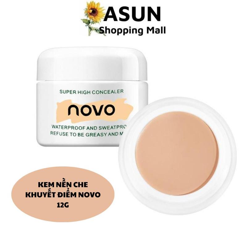 Kem Nền Che Khuyết Điểm Mềm Mịn, Tự Nhiên Novo Super High Concealer 12g Cosmetic Mỹ Phẩm Nữ Women Trang Điểm Cushion