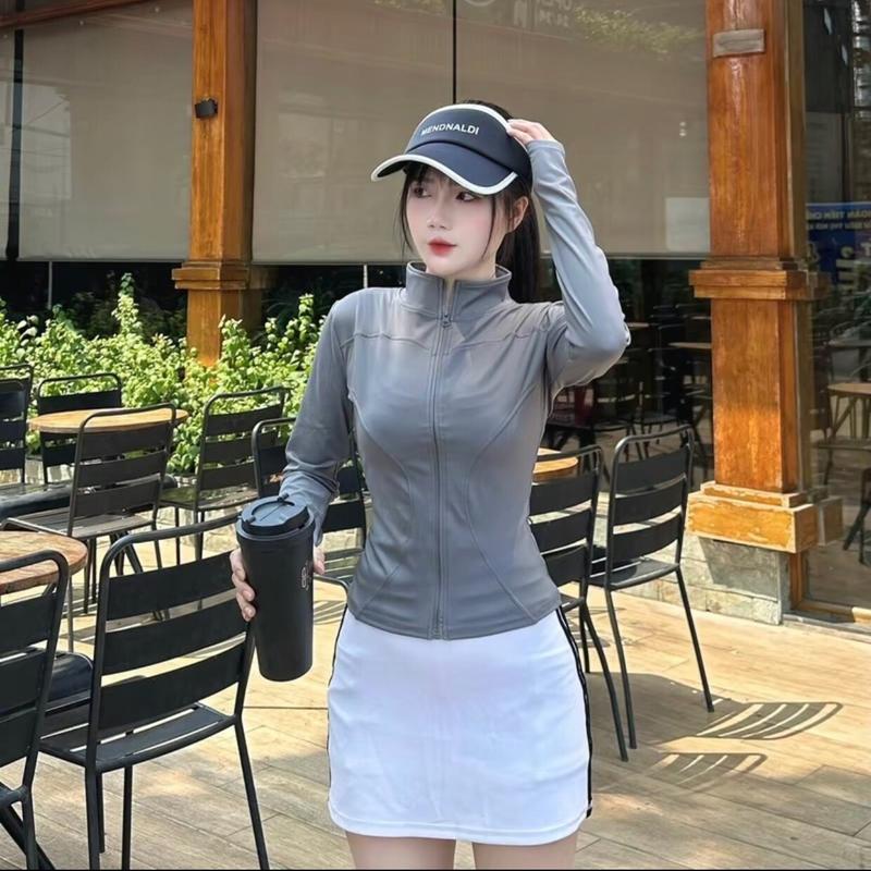 (( ÁO KHOÁC NỮ )) tập gym yoga aerobic nữ , chạy bộ shuffle dance , pickleball , zumba jocger chất đẹp dày dặn áo khoác chống nắng Sport