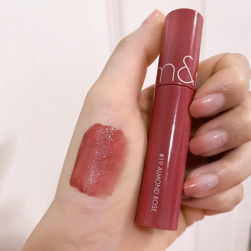 Son Tint bóng Romand màu 19 Juicy Lasting Tint Hồng nâu đất