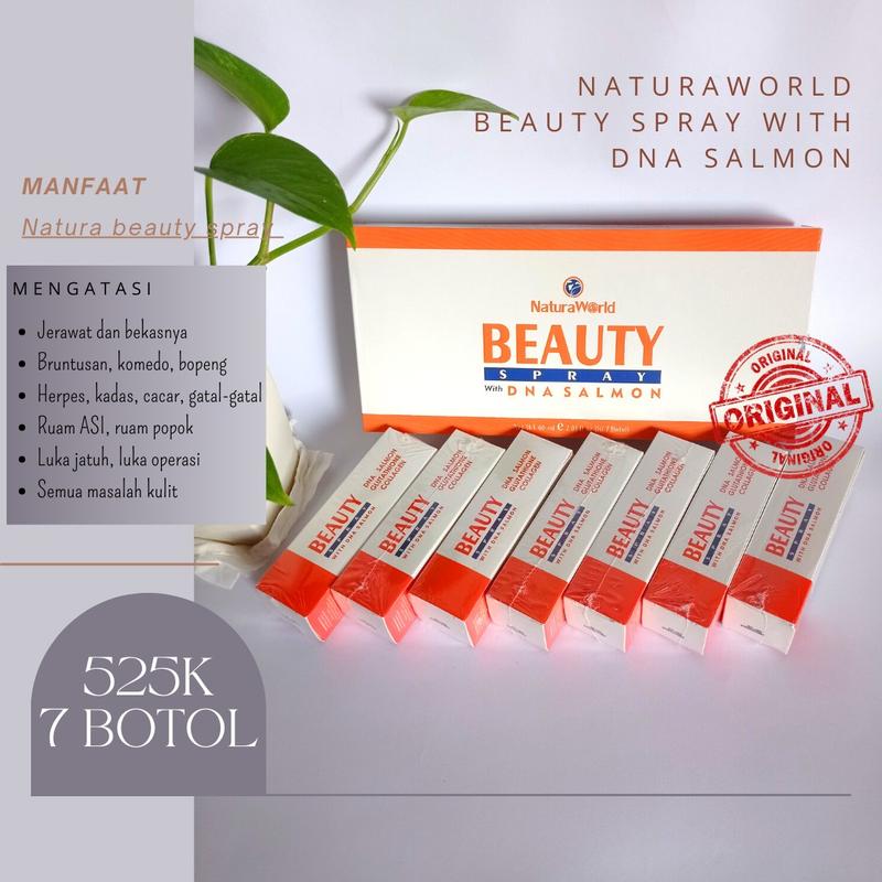 Natura beauty spray (isi 7 botol) Mencerahkan Wajah 0