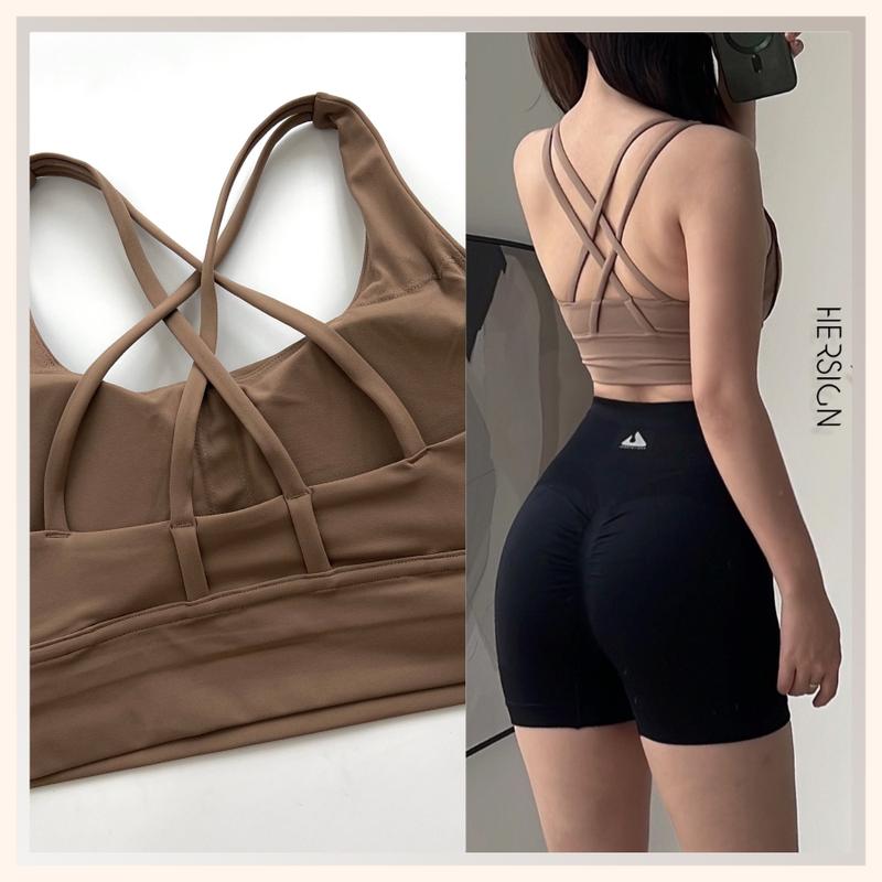 Product Introduction of Áo bra tập gym nữ Áo thể thao nữ tập yoga dây chéo lưng cao cấp HERSIGN-BRA34 23