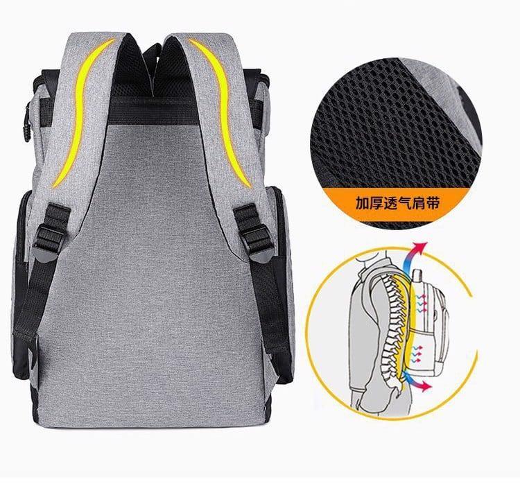 Product Introduction of Mẫu Balo Unisex  BL041, Chống Nước, Laptop 15.6inch, Đi Học, Đi Du Lịch Rất Tiện Ích Bag Nam Đeo Vai 9