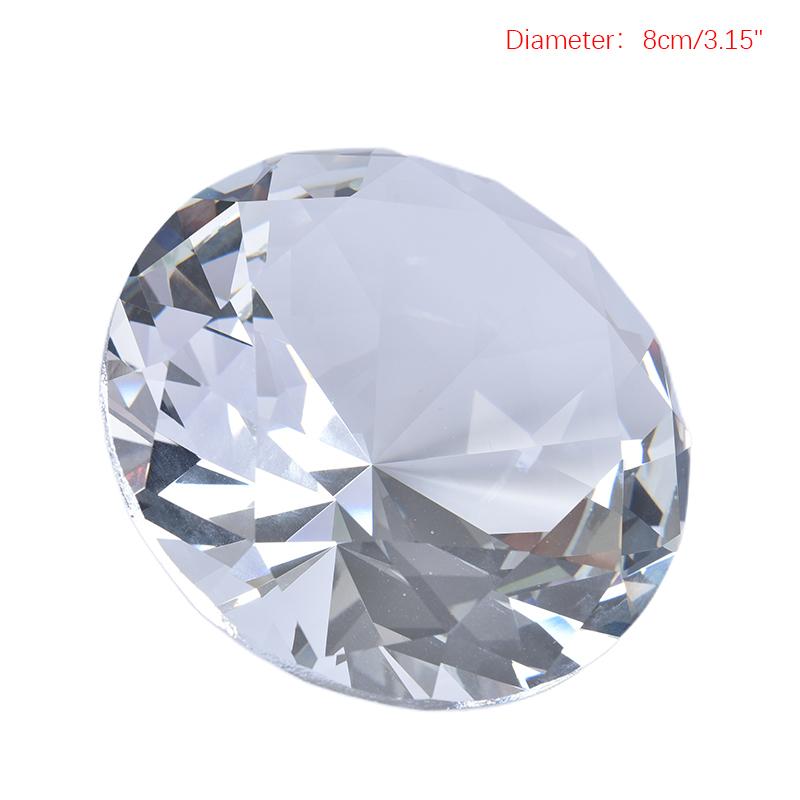 Product Introduction of Clear Paperweight Faceted Cut  Giant   Decor Craft 36