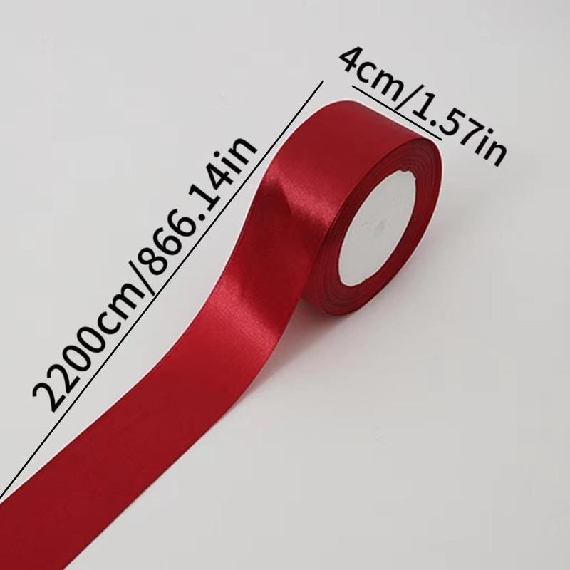 Product Introduction of Solid Color Ribbon (5 Rolls), Wedding Cake Decorative Ribbon, Gift Wrapping Satin Ribbon, DIY Decorative Ribbon For Wedding Party 20