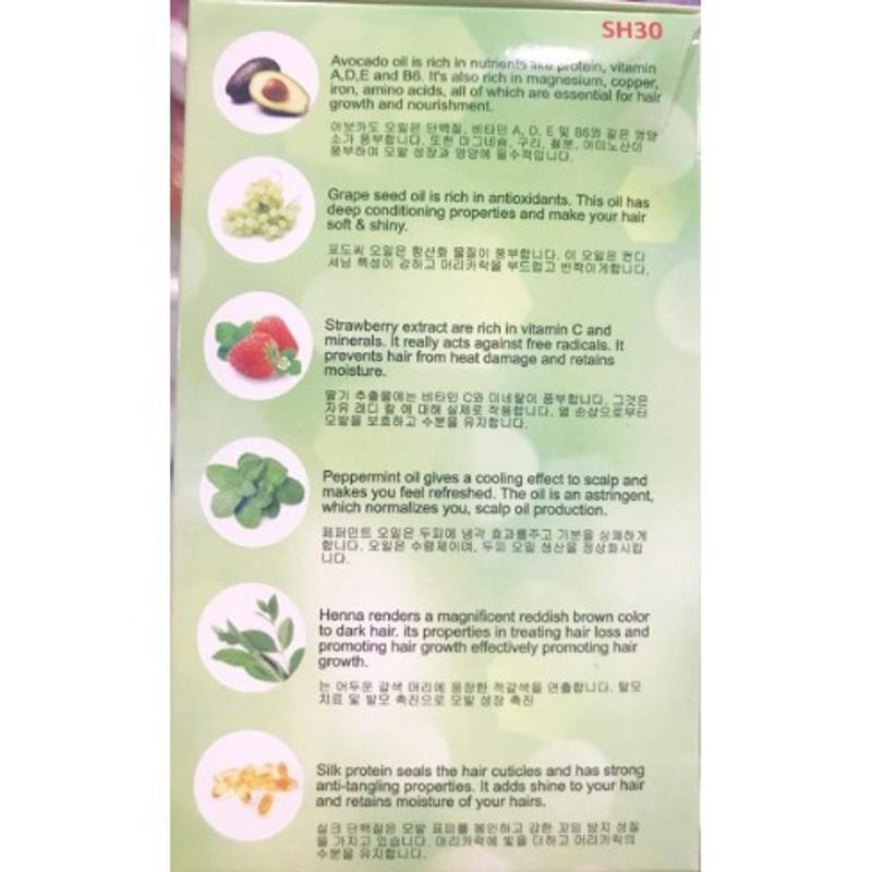 Product Introduction of Hộp 10 gói Dầu gội phủ bạċ đen mái tóc Shihi Black hair shampoo Hàn Quốc 300ml 23
