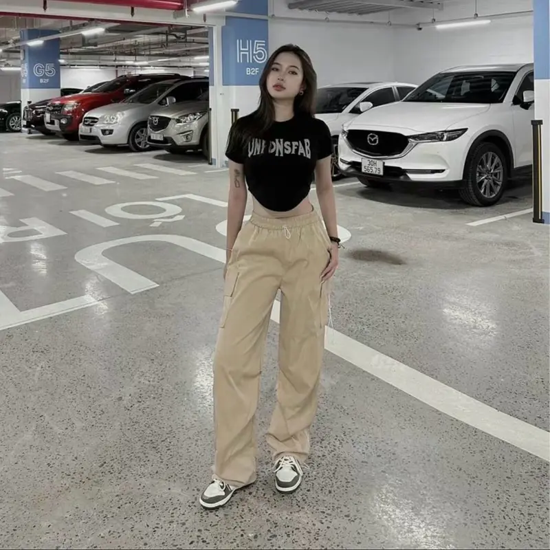 Combo 2 Quần Nữ KaKi Túi Hộp 4 Màu Chất Liệu Nữ Cao Cấp - Pants, Women quầnnỉ Nhung Kem 7