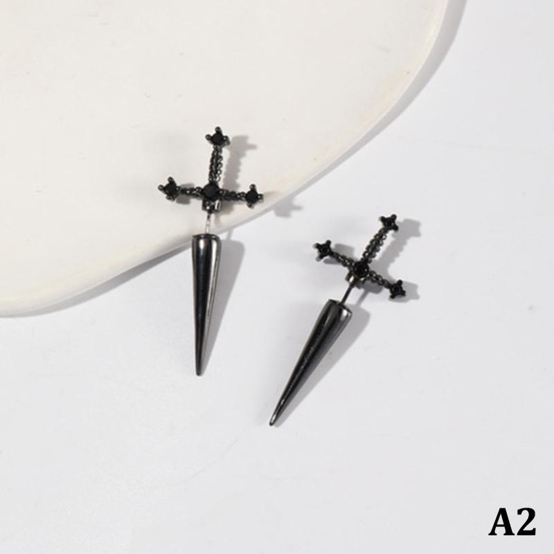 Product Introduction of Bông Tai Kiếm Gothic, Phong Cách Punk Ngầu Cổ Điển Vòng Bít Tai, Bông Tai Dao Găm Goth, Quà Tặng Cho Phụ Nữ 18